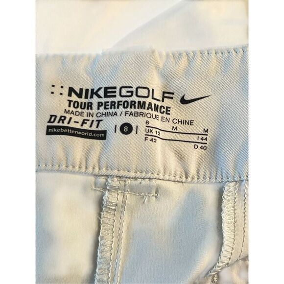 Nike Dri-Fit Tour Performance Bermuda Golf Short 8 Cream Color Womens - Picture 4 of 4